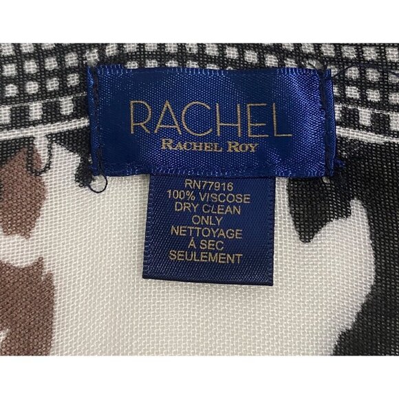 Rachel Rachel Roy long duster kimono kaftan coverup neutral print lightweight OS - Picture 4 of 10